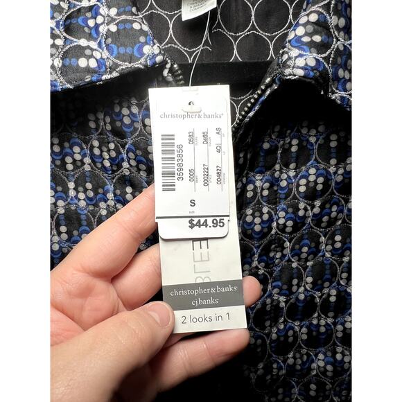 NWT Christopher & Banks reversible quilted vest womens small gorpcore outdoor - Picture 3 of 10